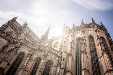 Saint Elizabeth Cathedral, Kassa, Slovakia. Long exposure.