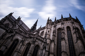 Fototapeta na wymiar Saint Elizabeth Cathedral, Kassa, Slovakia. Long exposure.