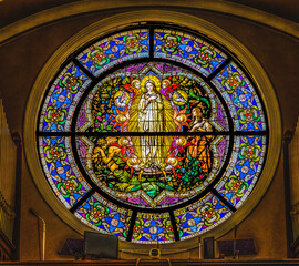 Vision stained glass, Phoenix, Arizona. Stained glass from 1915