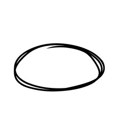 Handrawn scribble circle.oval marker.circle buble
