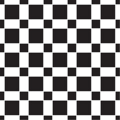 black and white checkers Geometric Pattern