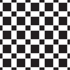 Fototapeta premium black and white checkers Geometric Pattern