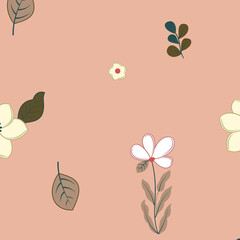 various flowers leaves butterflies animal fruits