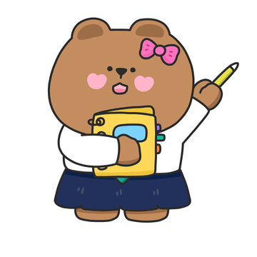 brown bear cartoon character