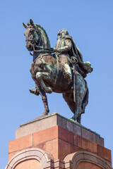 Argentina, Buenos Aires. Equestrian statue monument to Carlos Maria de Alvear.