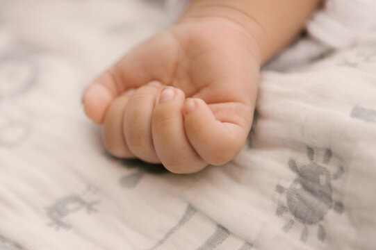 Little hand of a child, close-up photo