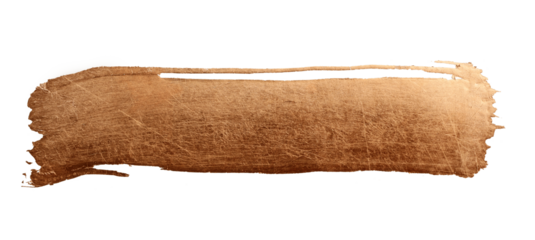 PNG Gold bronze glitter brushstroke painting smear line blot. Abstract glow shine stain on transparent background.