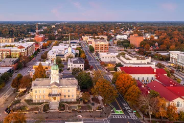 Foto op Plexiglas Athens, Georgia, USA downtown from Above © SeanPavonePhoto
