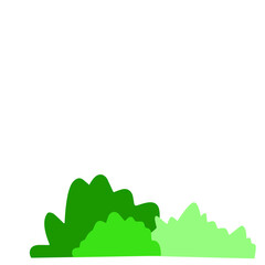 Obraz premium bush green garden illustration vector