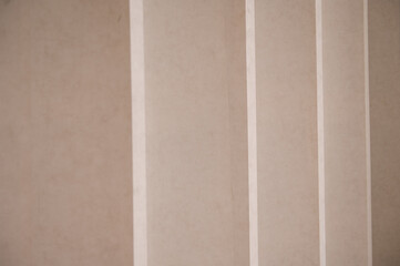 Fototapeta premium Minimalistic modern interior with gypsum panels
