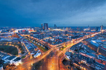 Fototapeta na wymiar The Hague, Netherlands Skyline