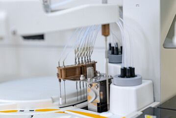 Scientific researching lab. Laboratory technologies for researching.