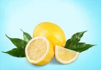 Tasty fresh juicy lemon fruit
