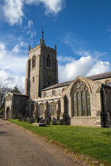 Fototapeta na wymiar St Michael and All Angels Church, Aylsham, Norfolk
