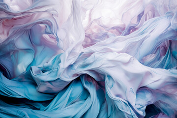 Fototapeta premium Holographic paper background texture, in the style of elegant abstraction, rococo pastel colors, and psychedelic colors inspired. Generative Ai. 