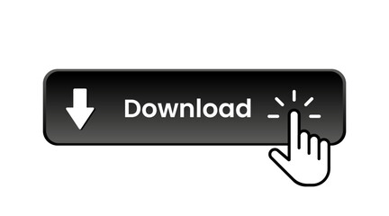 3D download button icon. Download buttons. Upload icon. Down arrow bottom side symbol. Click here button. Save cloud icon push button for UI UX, website, mobile application.
