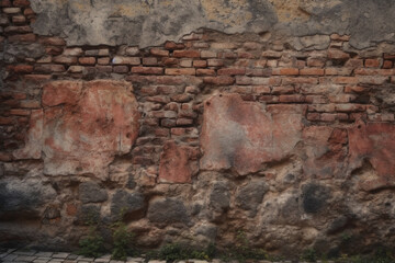 Stone wall background texture, Ai generative