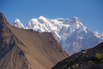 Rakaposhi mountain view from Minapin village in Pakistan