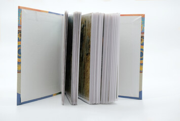 Photo album on a white background