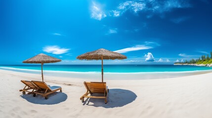 Obraz premium Ocean beach vacation scene