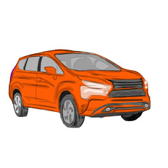 a suv in the color of people on a white background