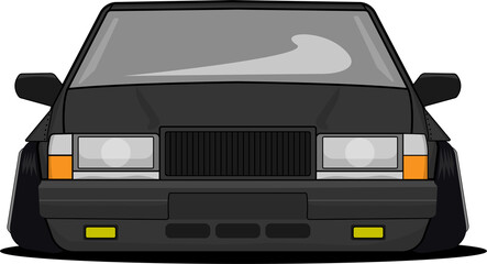 Wide stance drift car