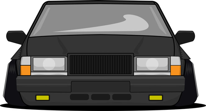 Wide stance drift car