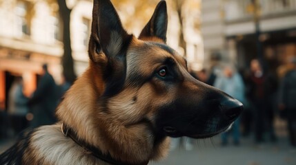 Majestic German Shepherd: A Portrait of Loyalty and Grace