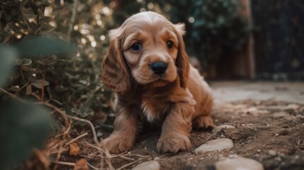 Sweet Cocker Spaniel: A Picture of Playful Innocence