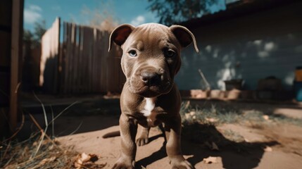 Adorable Pitbull Pup: A Bundle of Love and Joy