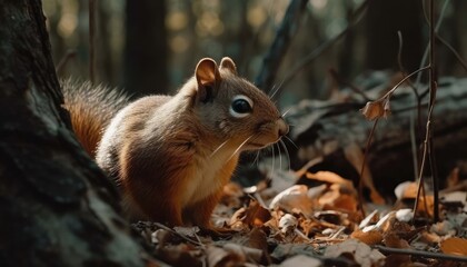 Whiskered Acrobat: A Snapshot of Squirrel Antics