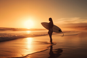 Inspiring Women in Surfing: Breaking Barriers, Making Waves AI Generated