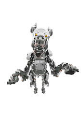 cyber dog is jumping attack