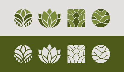 Leaf Flower Tree monoline. Universal creative premium symbol. Vector sign icon logo template. Vector illustration