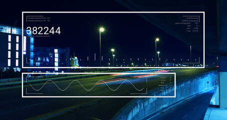 Composition of data processing over cityscape