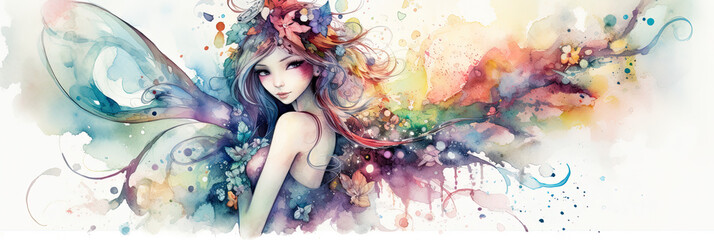 Fairy watercolor