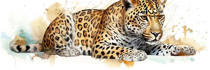 Leopard watercolor