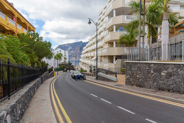 C.Petunia street in Los Gigantes town on Tenerife