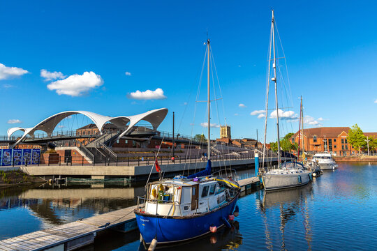 Princes Quay Bridge in Hull, Kingston upon Hull, UK