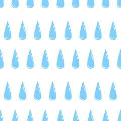 Water drops semless vector pattern