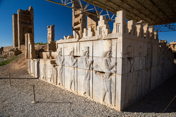 Immortal Soldiers Bas-relief on Eastern Stairway of Apadana, Persepolis