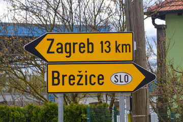 Border crossing between Croatia and Slovenia. Croatia become the 27th country of the Schengen Area. 