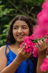 female portrait session in the field