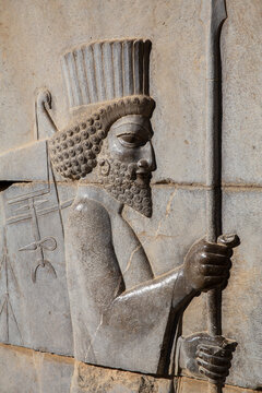 Persian Soldier Bas-relief on Eastern Stairway of Apadana, Persepolis