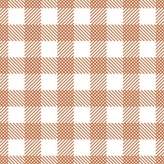 Vector. Pattern in a cage. Tartan blanket. Scottish pattern in beige, turquoise and orange plaid. Traditional checkered background for tablecloth, dress, skirt, napkin or other textile, Easter design.