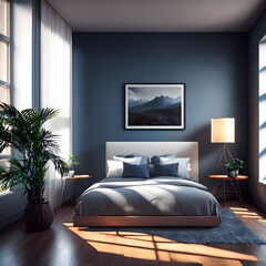 interior of a bedroom AI Generative
