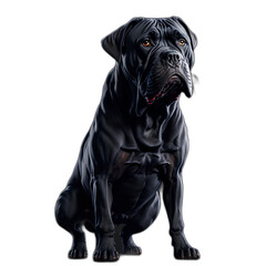 An illustration dog(Cane Corso)