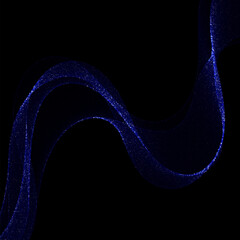 Blue vector wave with glitter. Vector background. eps 10