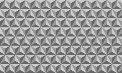 The triangle seamless pattern looks like a 3D pyramid. Vector Repeating Textures.