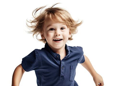 Digital AI captures pure joy: A child's laughter and fun while running in an image that will make your heart smile!
